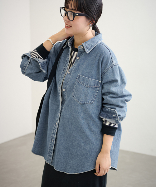 FRAMeWORK（フレームワーク） ブラウス シャツ 「追加」denimシャツ