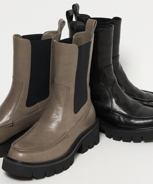 ODETTE E ODILE（オデット エ オディール） ブーツ チェルシーモカ