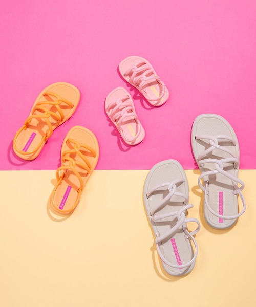 「IPANEMA」 フラットサンダル 34 ピンクゴールド レディース_画像6