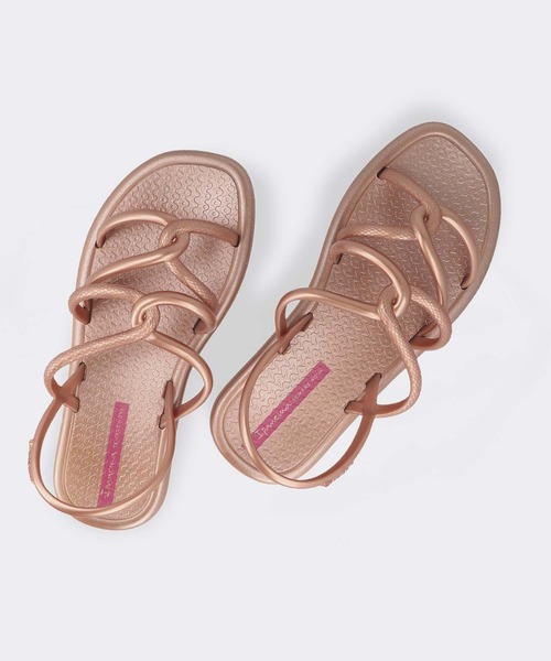「IPANEMA」 フラットサンダル 34 ピンクゴールド レディース_画像9