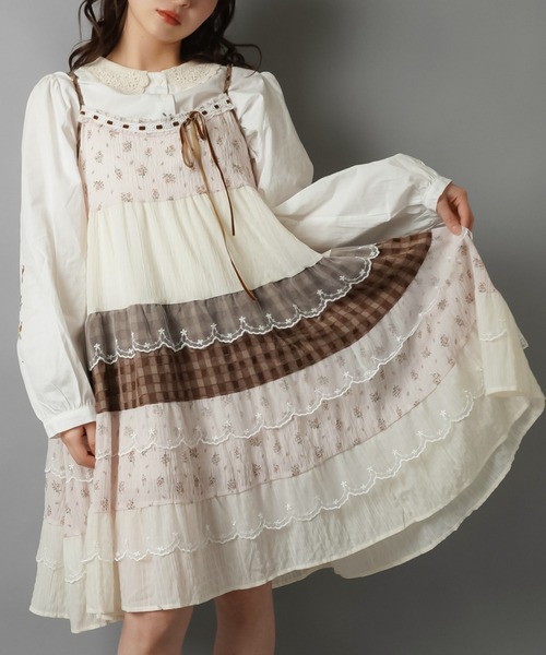 VIVIENNE TAM ビンテージ ワンピース キャミ風インナー付きサイズ 0