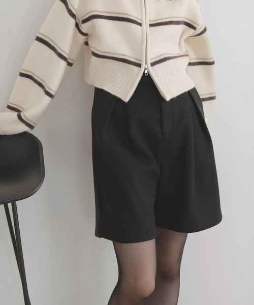 LIAN（リアン） パンツ ウールライクハーフパンツ レディース