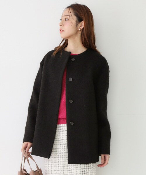 COUP DE CHANCE（クードシャンス） ノーカラーコート コート 「日本製