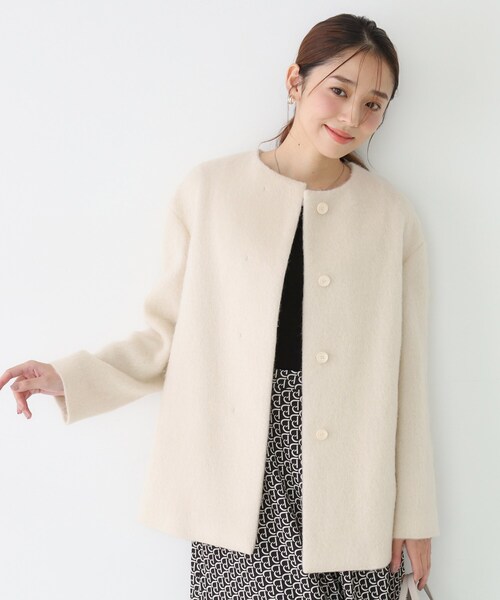 COUP DE CHANCE（クードシャンス） ノーカラーコート コート 「日本製