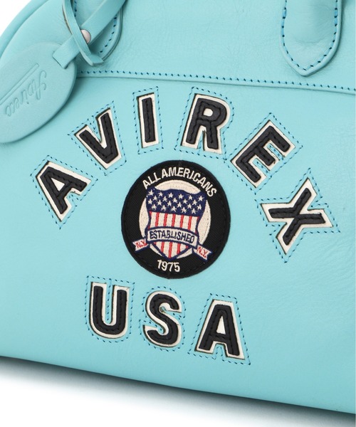 AVIREX（アヴィレックス） ボストンバッグ VARSITY LEATHER MINI