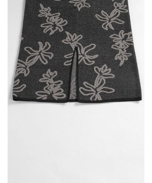 ロング スカート FLOWER JACQUARD BICOLOR KNIT SKIRT : ZOZOTOWN