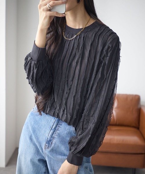 tシャツ フリルTシャツ（長袖) レディース : ZOZOTOWN Yahoo!店 - 通販