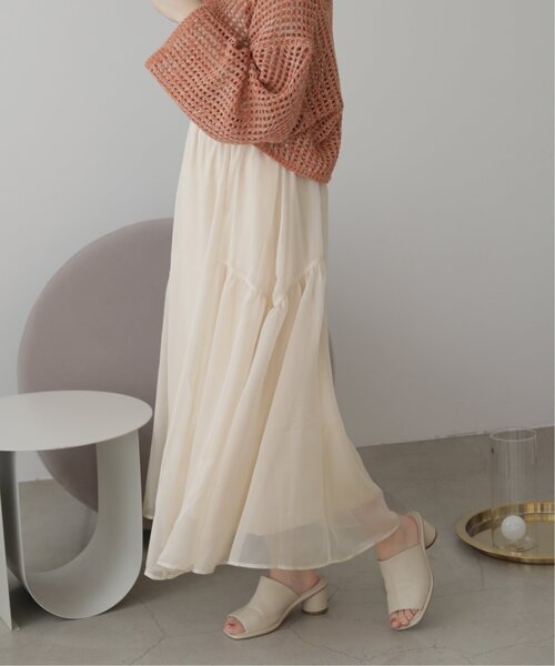 「RAY CASSIN」 フレアスカート FREE クリーム レディース_画像2