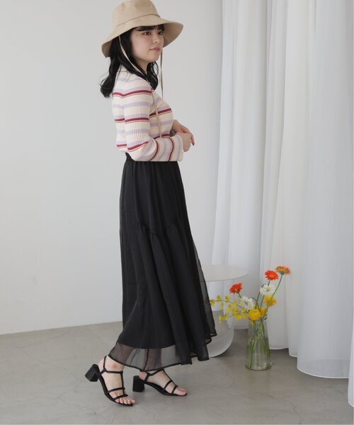 「RAY CASSIN」 フレアスカート FREE クリーム レディース_画像3