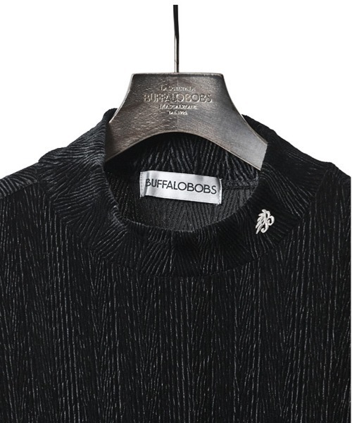 「BUFFALO BOBS」 長袖Tシャツ 1-2 ダークグレー メンズ_画像4