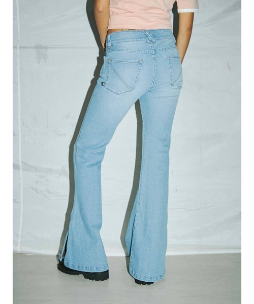 「PAMEO POSE」 ブーツカットデニムパンツ MEDIUM インディゴブルー レディース_画像9