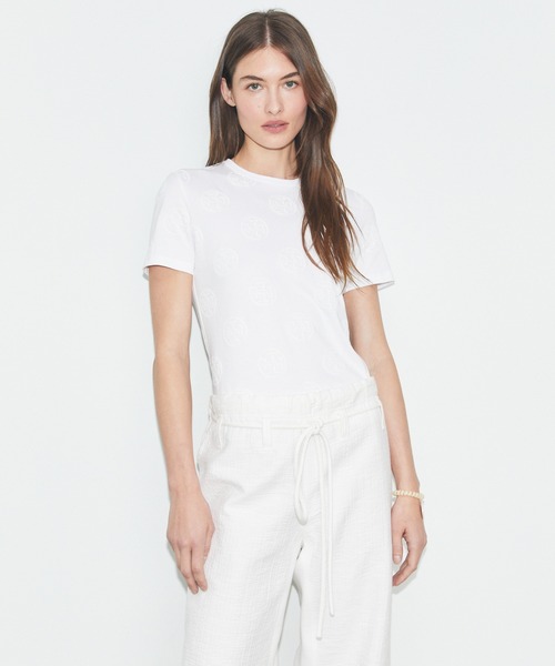 TORY BURCH（トリーバーチ） tシャツ Tモノグラム ロゴ Tシャツ
