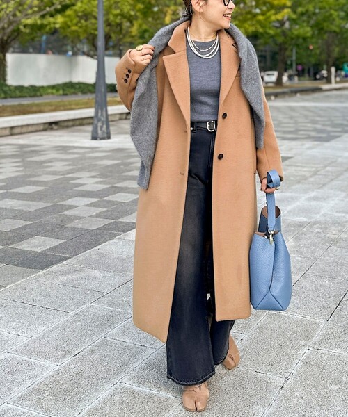 ノーリーズ チェスターコート アウター ジャケット シングル ブレザー キャメル NOLLEY'S（ノーリーズ） チェスターコート M キャメル レディース