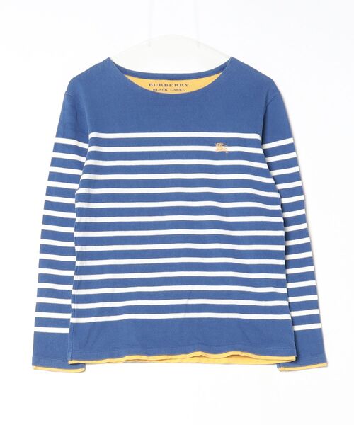 BURBERRY BLACK LABEL（バーバリーブラックレーベル） ボーダー柄長袖T