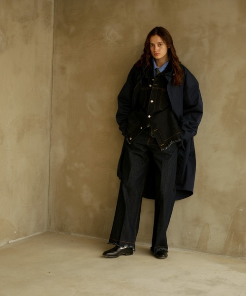 「soerte」 デニムジャケット 2 インディゴブルー メンズ_画像9