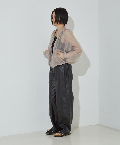 「NOMINE」 長袖ブラウス フリー グレイッシュベージュ レディース_画像2