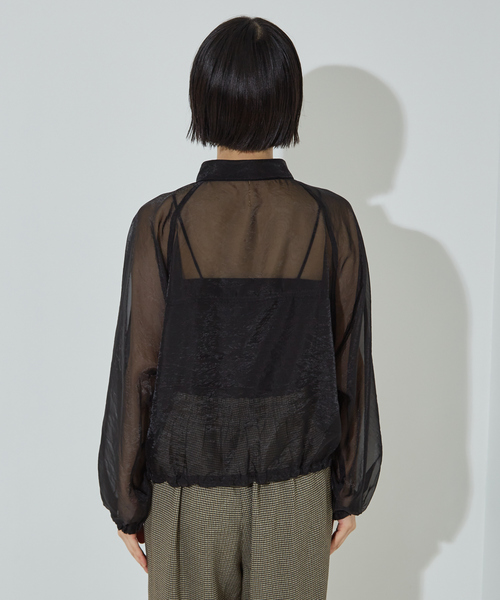 「NOMINE」 長袖ブラウス フリー グレイッシュベージュ レディース_画像5