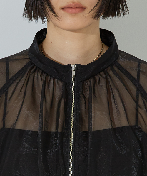 「NOMINE」 長袖ブラウス フリー グレイッシュベージュ レディース_画像6