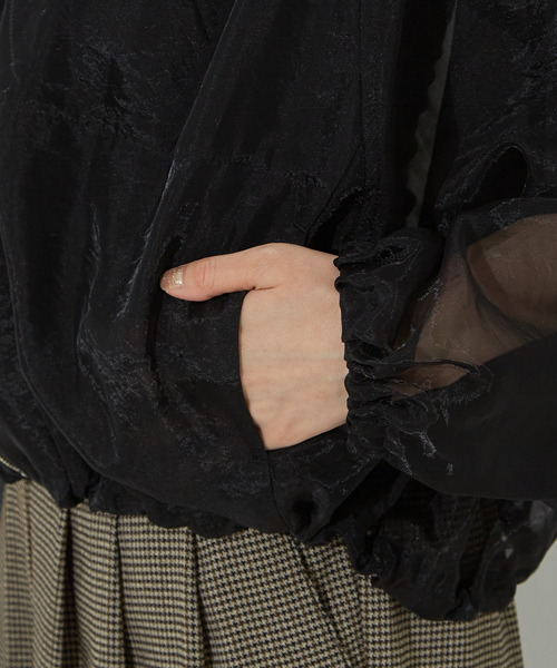 「NOMINE」 長袖ブラウス フリー グレイッシュベージュ レディース_画像8