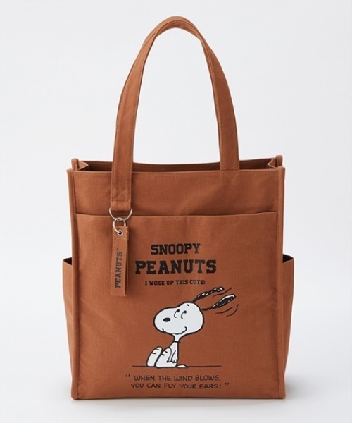 PEANUTS トートバッグ スヌーピー 10ポケットカラーキャンバストート