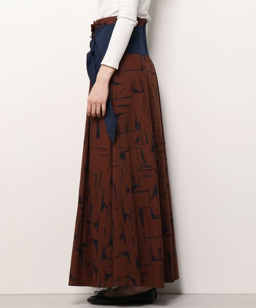 「Ray BEAMS」 フレアスカート 0 ブラウン レディース_画像3