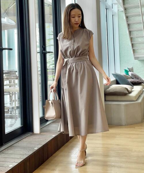 「couture brooch」 ノースリーブワンピース 38 ネイビー レディース_画像8