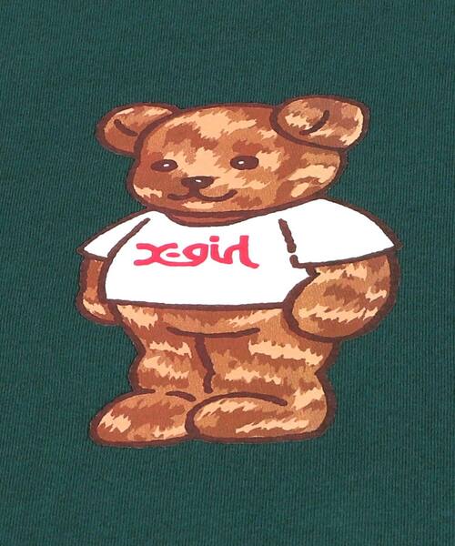 「X-girl」 長袖カットソー 2 ブラウン レディース_画像2