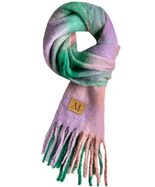 mucent マフラー ブルー ムセント A'GEM/9 × .kom 『MUCENT/ムセント』 SIGNATURE MUFFLER /シグニチャー