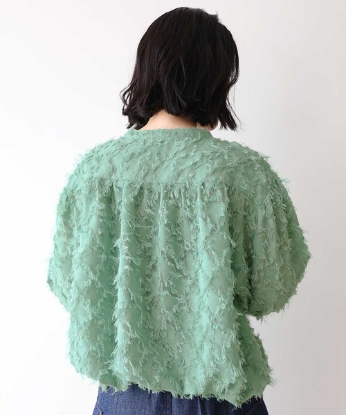 「iS ScoLar」 長袖ブラウス M グリーン レディース_画像5