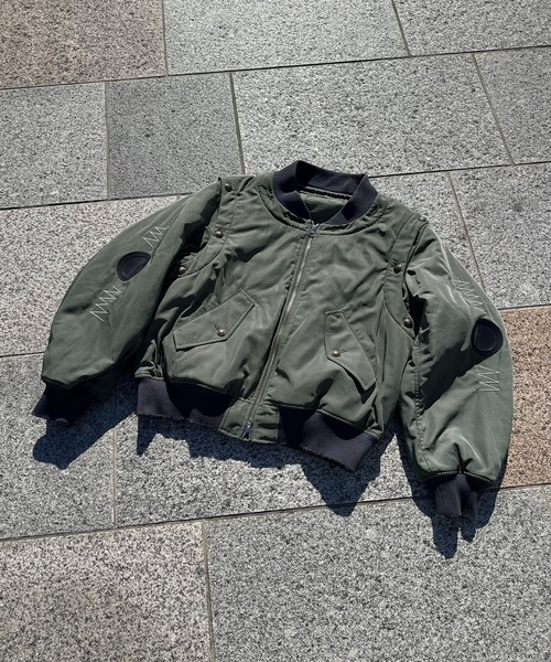 【a2o】4way中綿クラシックボタンMA-1再販な 定価28000円値段交渉○ a2o ma1 ma-1 「a2o」4way中綿クラシックボタンMA-1 メンズ レディース