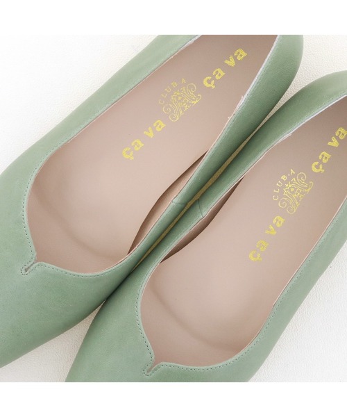 「cava cava」 フラットパンプス 23.5cm グレイッシュベージュ レディース_画像6