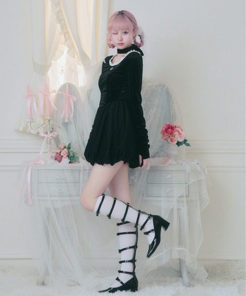 Fiorforte ワンピース velour balloon onepiece : ZOZOTOWN Yahoo!店