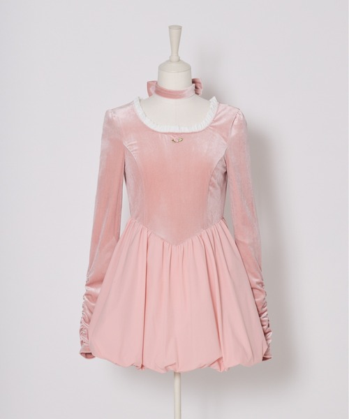 Fiorforte ワンピース velour balloon onepiece : ZOZOTOWN Yahoo!店