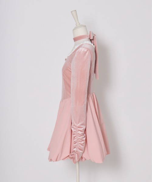 Fiorforte ワンピース velour balloon onepiece : ZOZOTOWN Yahoo!店