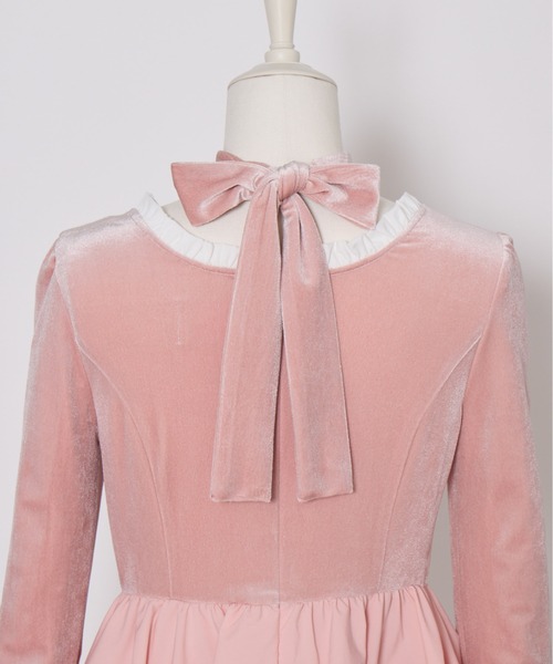 ワンピース Fiorforte Rosy doll lace onepiece PINK Fiorforte ワンピース velour balloon onepiece : ZOZOTOWN Yahoo!店