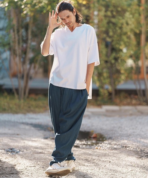 「CAMBIO」 半袖Tシャツ M ブラック メンズ_画像9