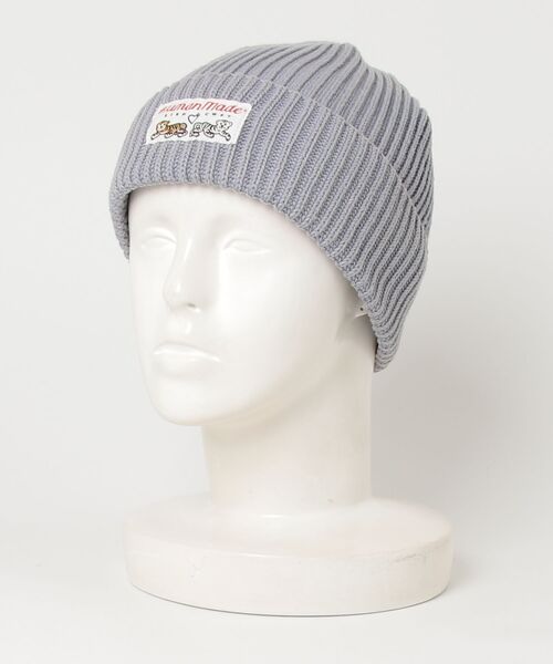 HUMAN MADE ヒューマンメイド グレー キャップ HUMAN MADE（ヒューマンメード） ニットキャップ - グレー レディース