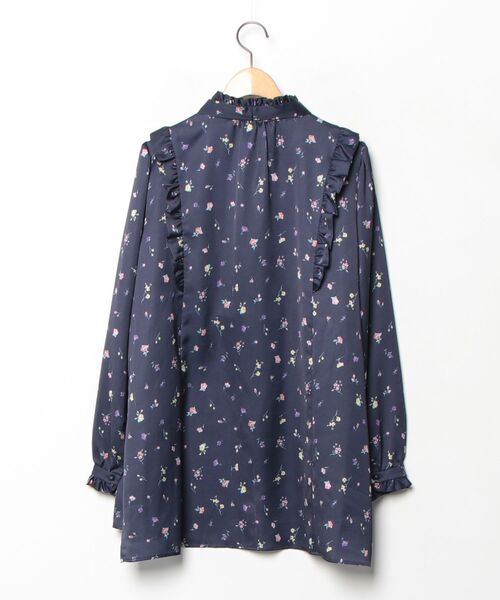 Rose Tiara（ローズティアラ） 長袖ブラウス 42 ネイビー レディース