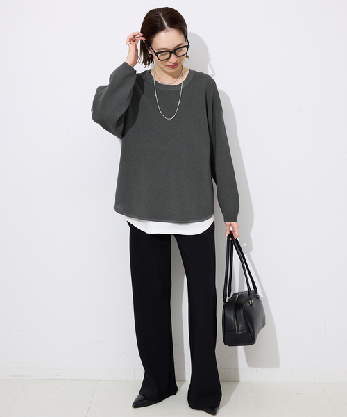 SLOBE IENA（スローブイエナ） ニット セーター ワッフルプルオーバー