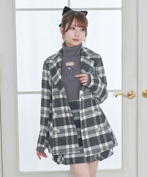 Rose Muse（ロゼミューズ） スカート Tweed check mini skirt