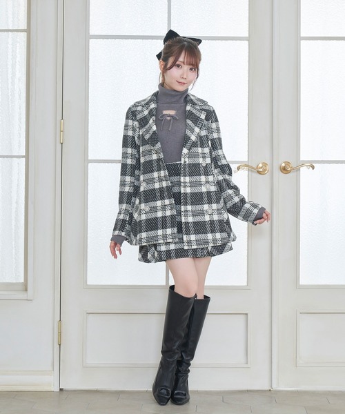 Rose Muse（ロゼミューズ） スカート Tweed check mini skirt