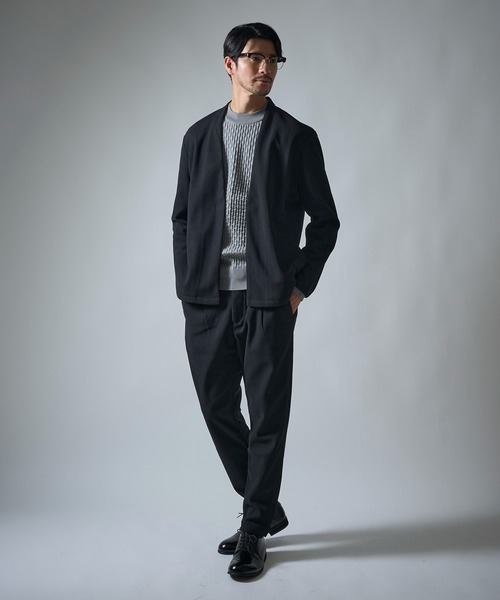 「TETE HOMME」 長袖ニット LL グレー メンズ_画像8