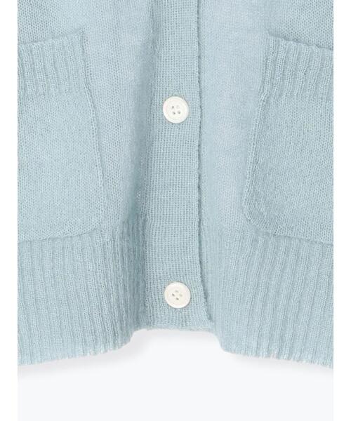 「sm2rhythm」 ニットカーディガン フリ- イエロー レディース_画像6