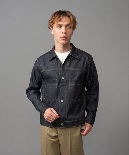 「MR.OLIVE」 デニムジャケット LARGE インディゴブルー メンズ_画像7