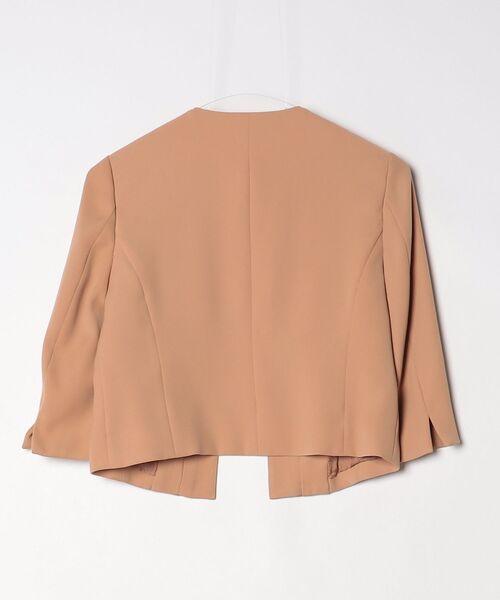 「traumerei」 ノーカラージャケット 38 ピンク レディース_画像2