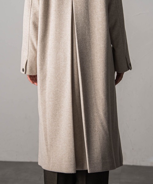 「MAYSON GREY」 ノーカラーコート M イエロー レディース_画像4