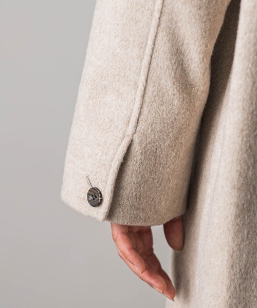 「MAYSON GREY」 ノーカラーコート M イエロー レディース_画像5