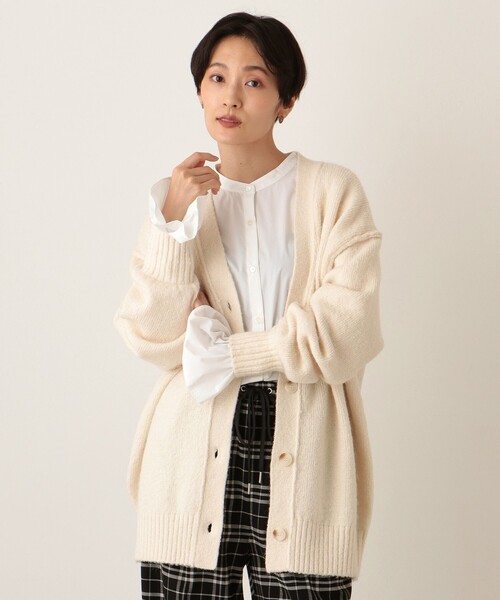 「Afternoon Tea」 ニットカーディガン MEDIUM レッド レディース_画像2