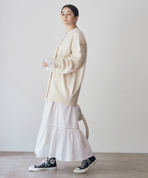 「Afternoon Tea」 ニットカーディガン MEDIUM レッド レディース_画像5