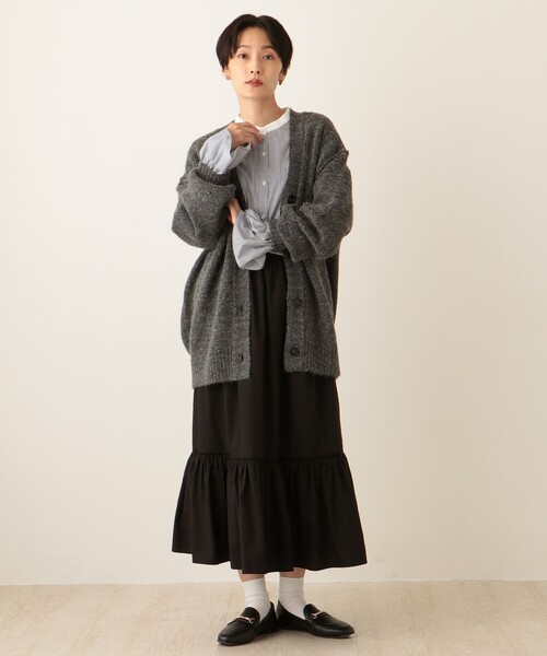 「Afternoon Tea」 ニットカーディガン MEDIUM レッド レディース_画像7